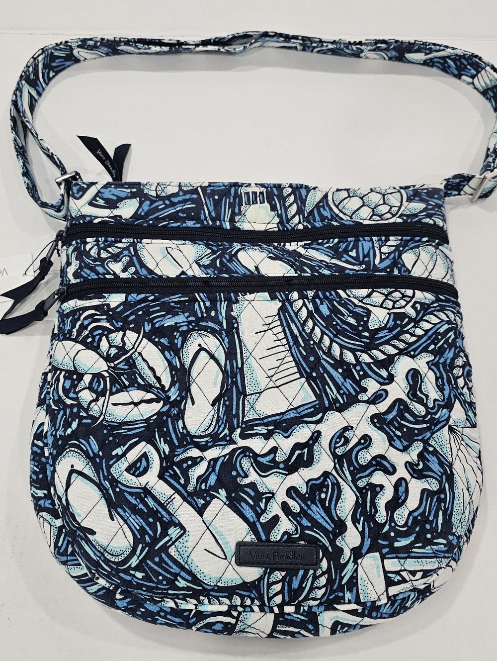 Vera Bradley Tio Zip CrossBody Bag " Shore Enough"